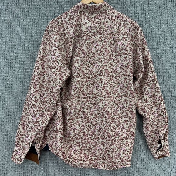 Silver Stone Shirt Mens 2XL Multicolor Floral Pattern Modern Fit Button Down Y2k - Picture 8 of 10